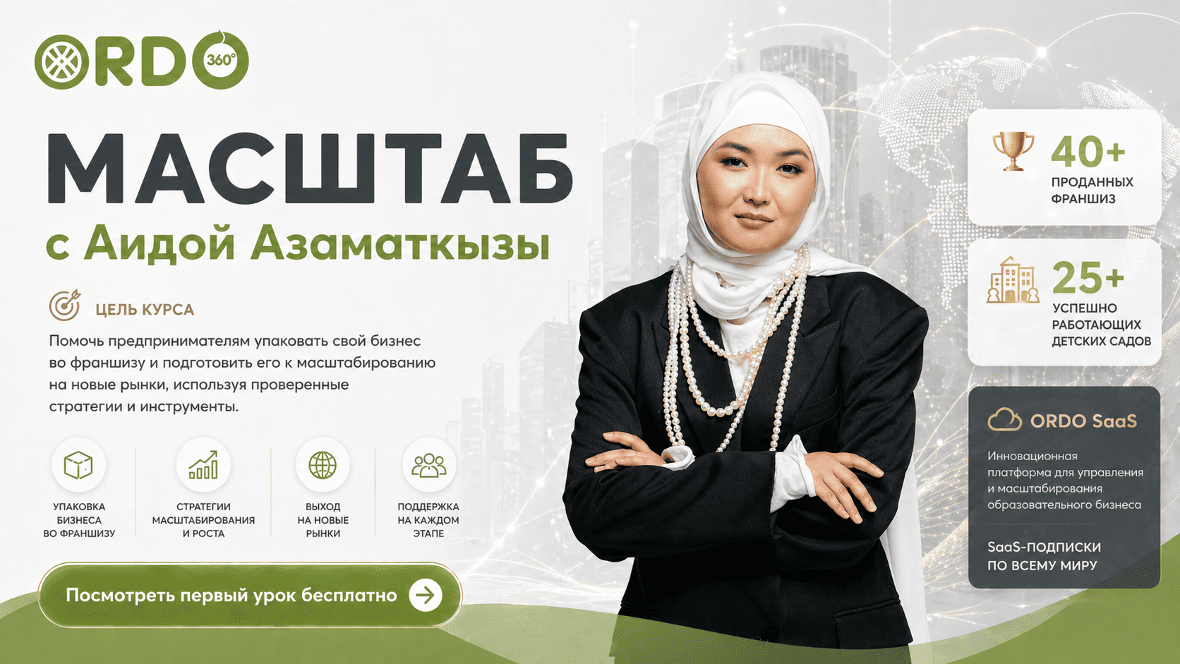 Масштаб с Аидой Азаматкызы